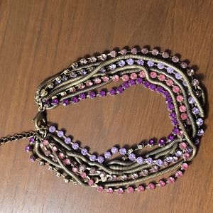 Jeweled Metal Necklace